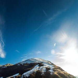 Scenic mountain landscape under a cloudy sky