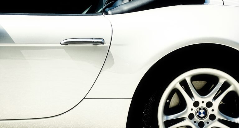 White sports car with sleek design